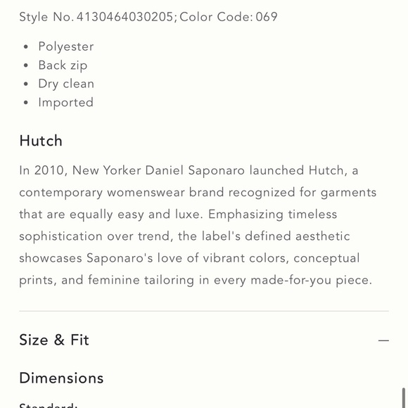 NWT HutchTwist Front Puff Sleeve Elegant Multicolor Women's Midi Dress SZ Small - Picture 3 of 16